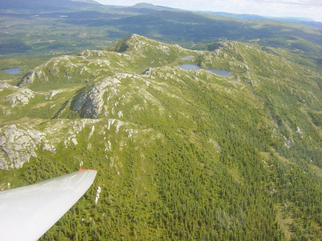 7/7: Termikk i lav h�yde over terrenget ved Bromma