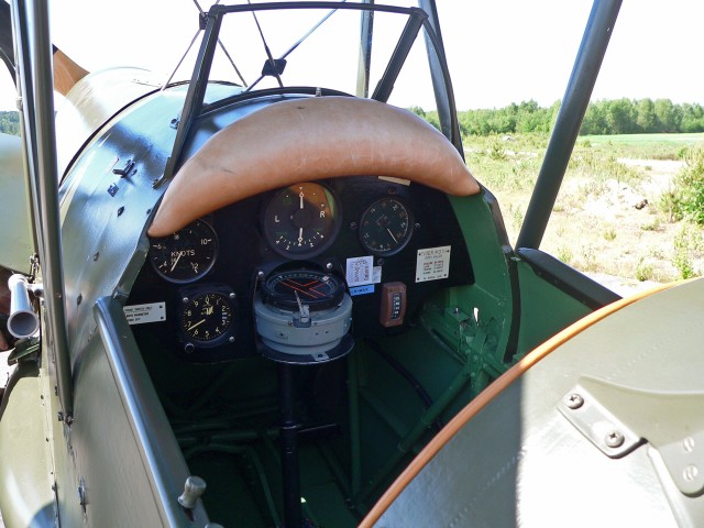 Instrumentpanel i Tiger Moth