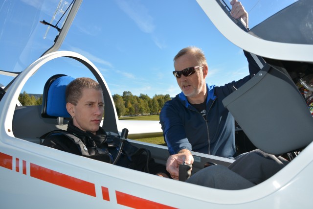 Kent Robin �sen (venstre), instrukt�r Ingar Brenna (h�yre)