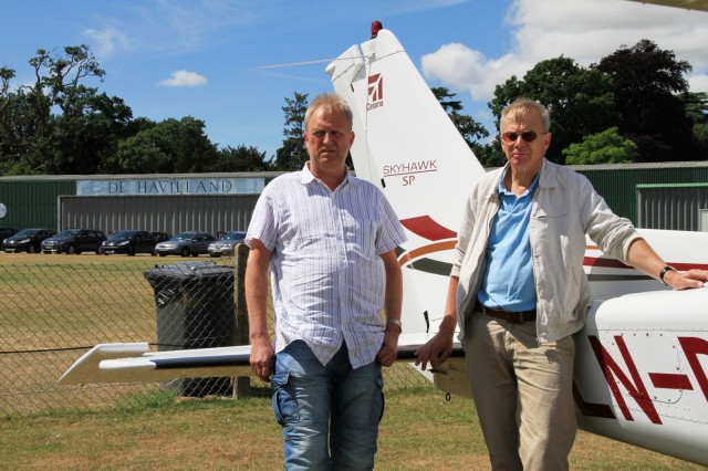 Torgeir og Jo E (MFS) sammen med DFM p� Old Warden